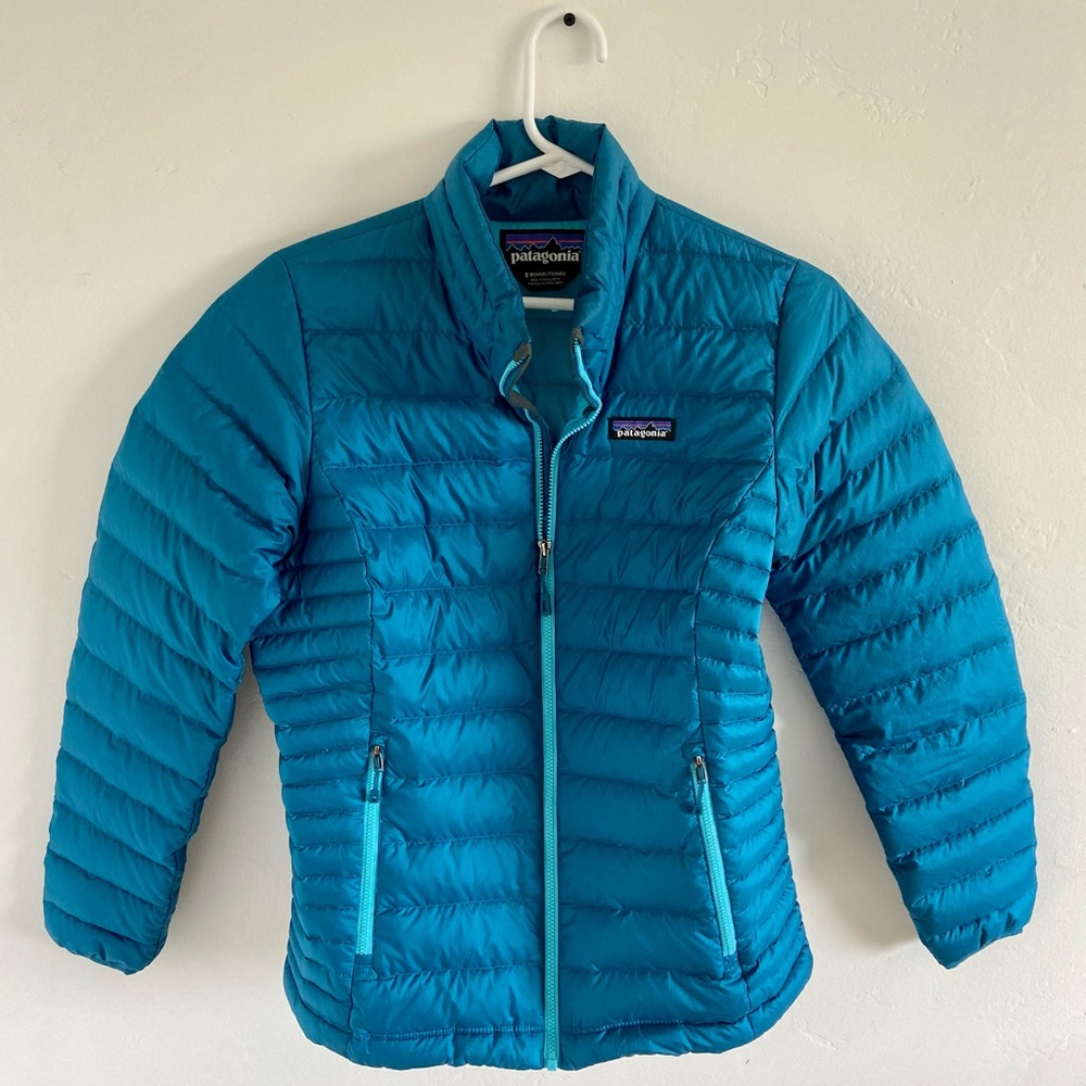 Patagonia Blue Puffy Jacket
